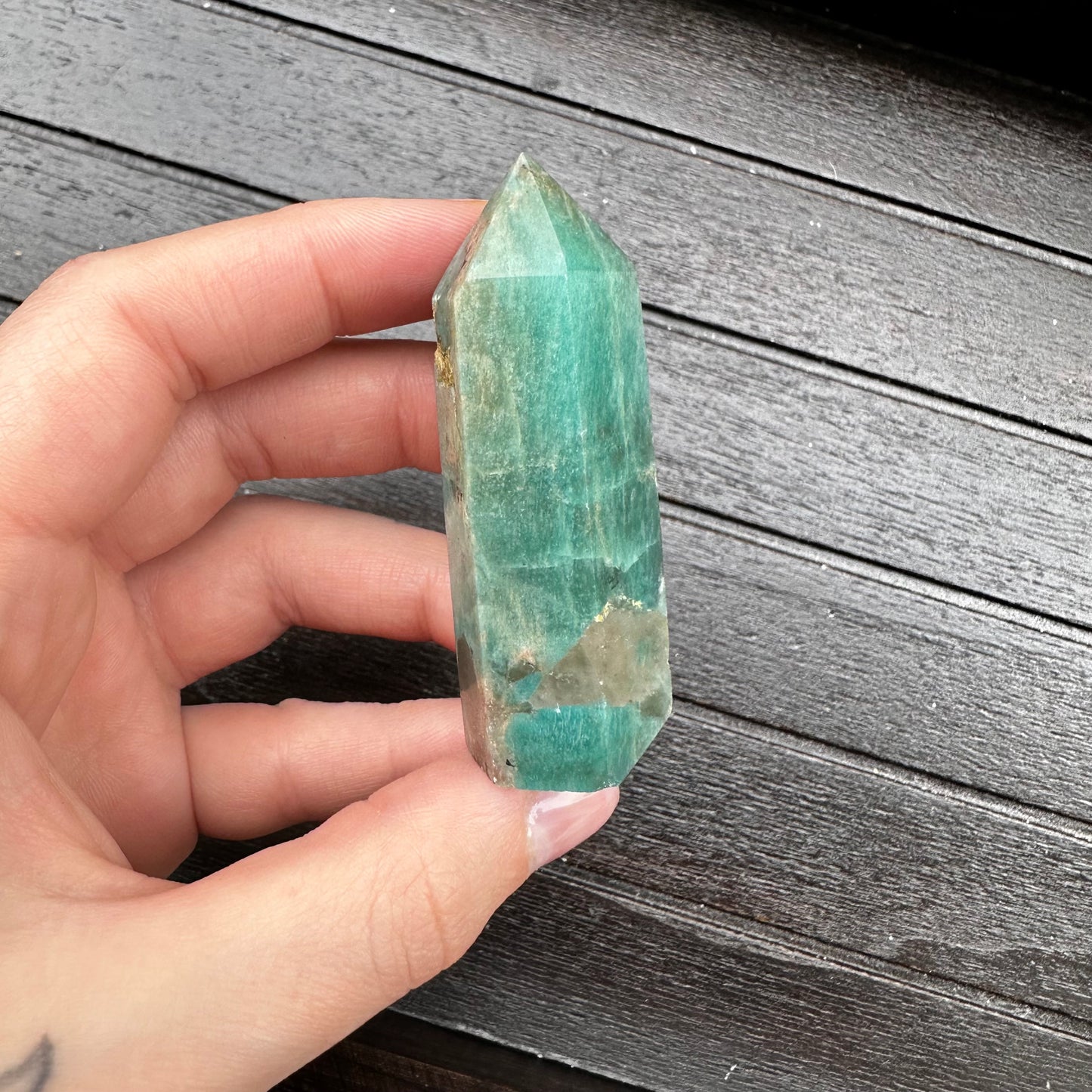 Torre in Amazzonite (punta sbeccata)