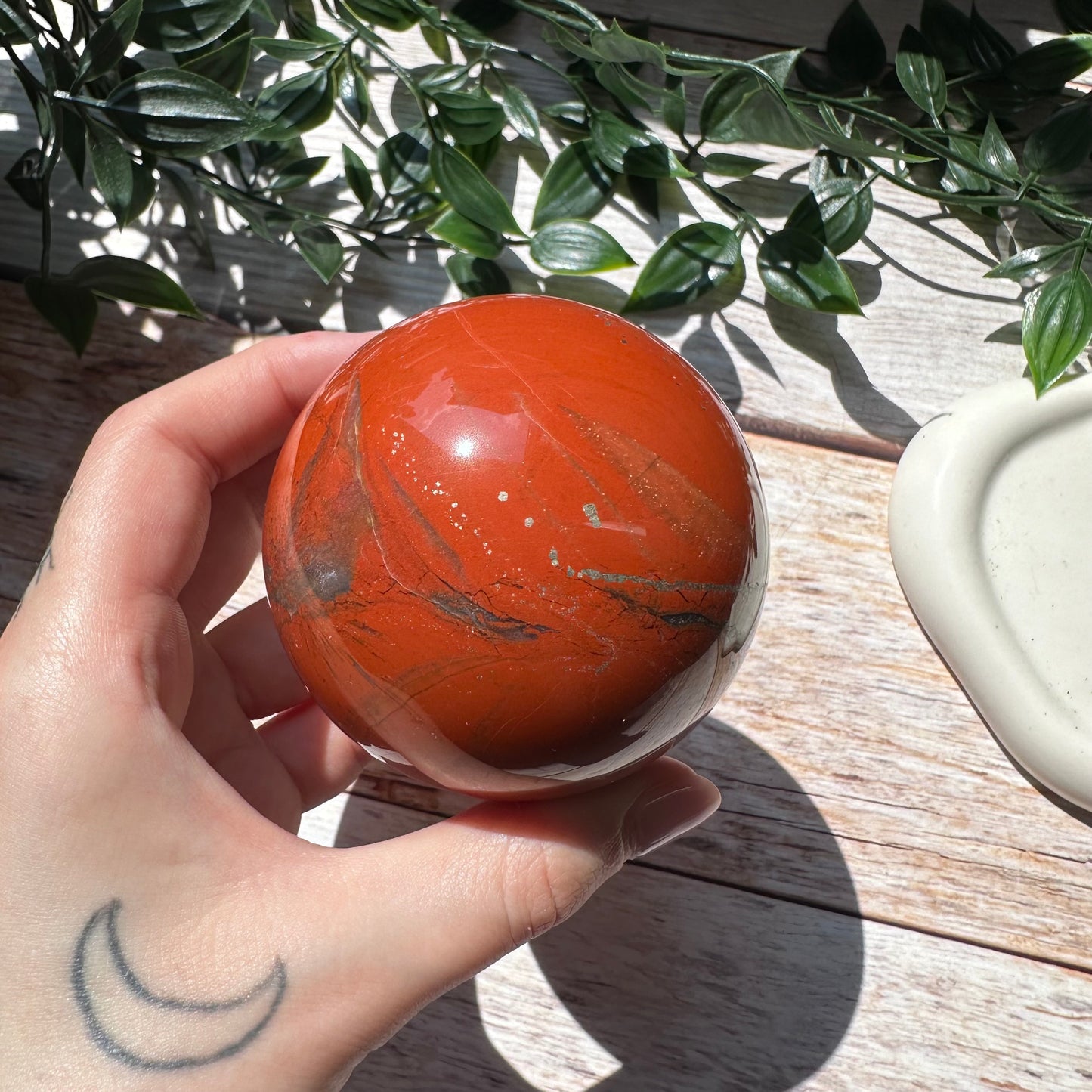 Sfera in Diaspro Rosso