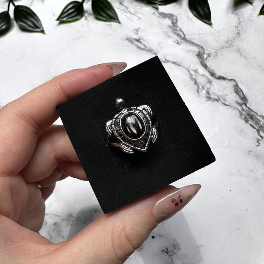 Anello Tartaruga in Iperstene (Regolabile)