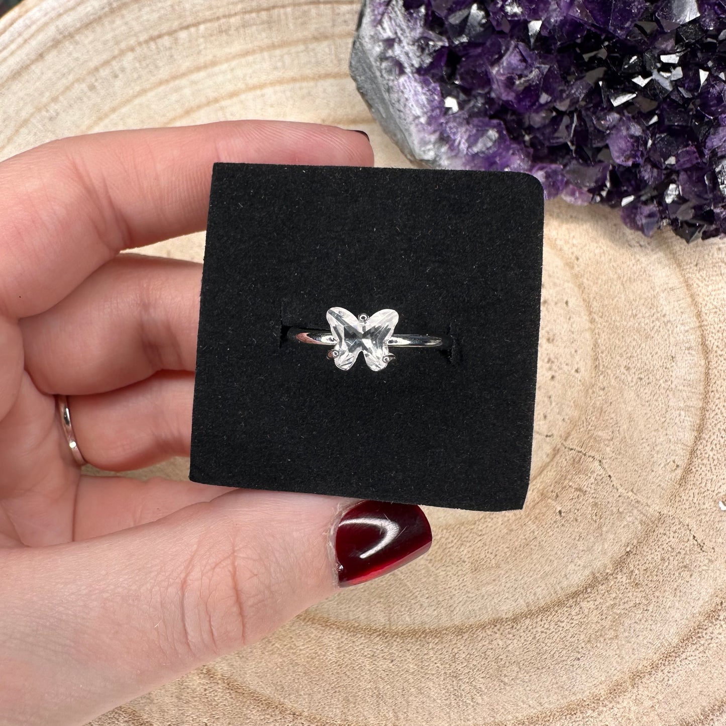 Anello Butterfly Quarzo Ialino