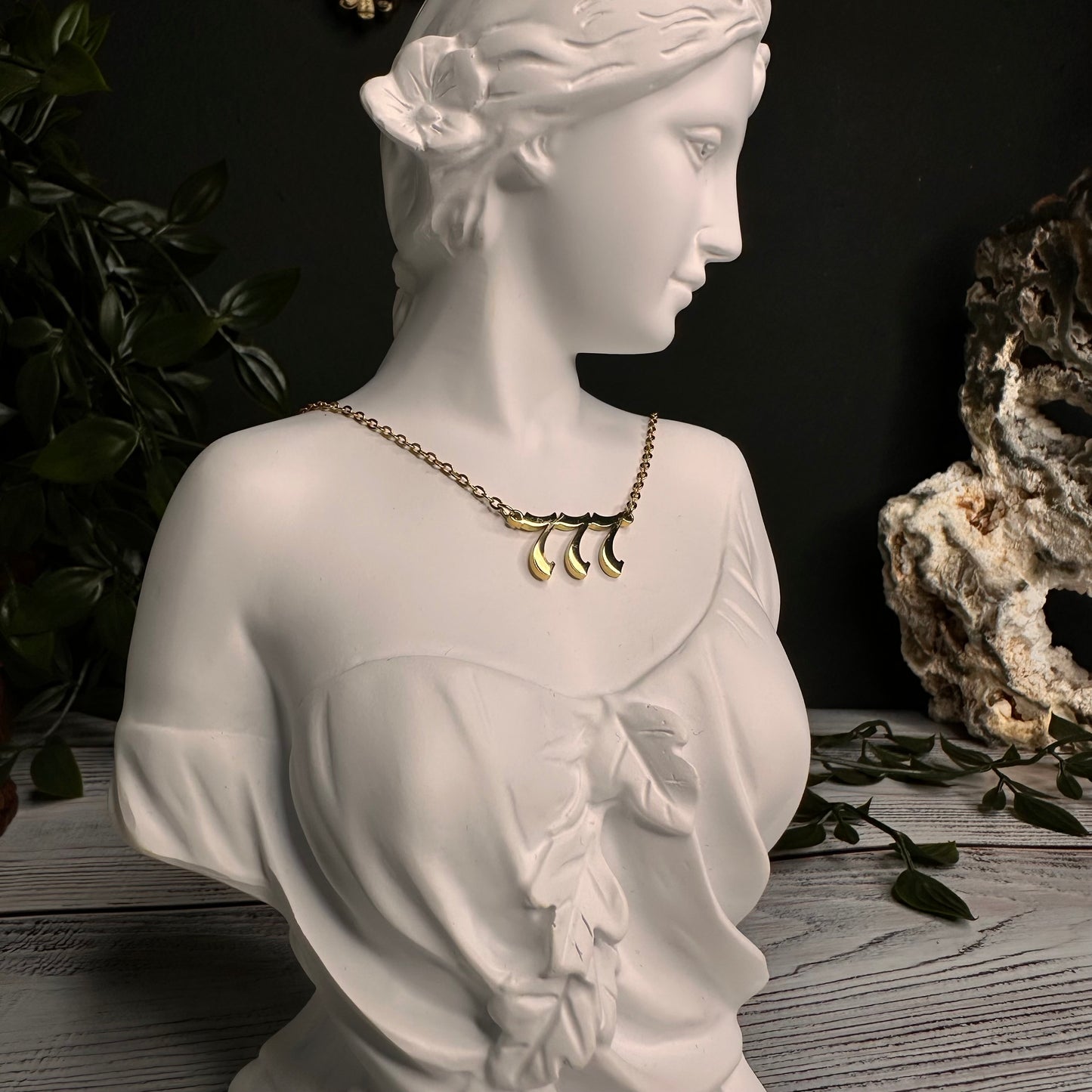 Collana Numeri Angelici (Argento/Oro) in acciaio inox