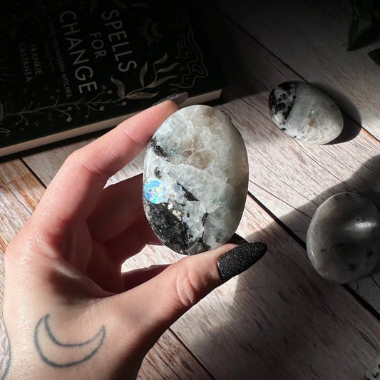 Palmstone in Labradorite Bianca