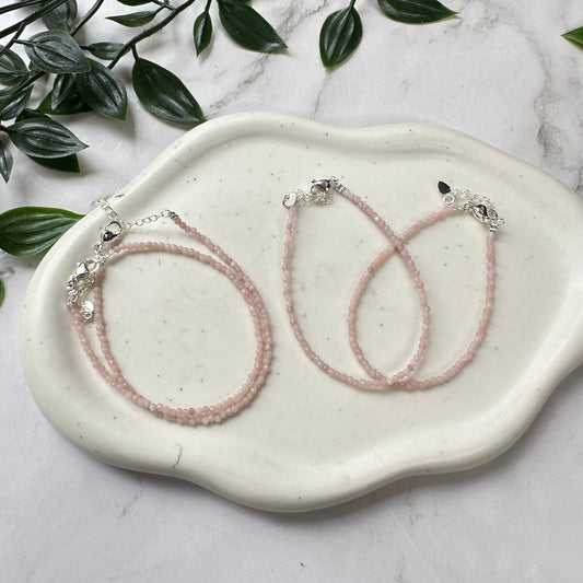 Bracciale sfaccettato in Opale Rosa