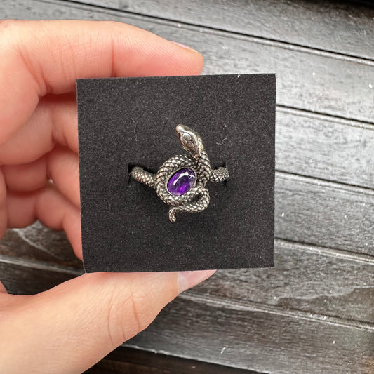 Anello Serpente in Ametista
