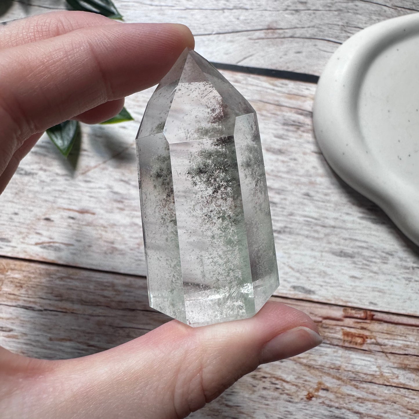 Torre in Lodolite (Garden Quartz)