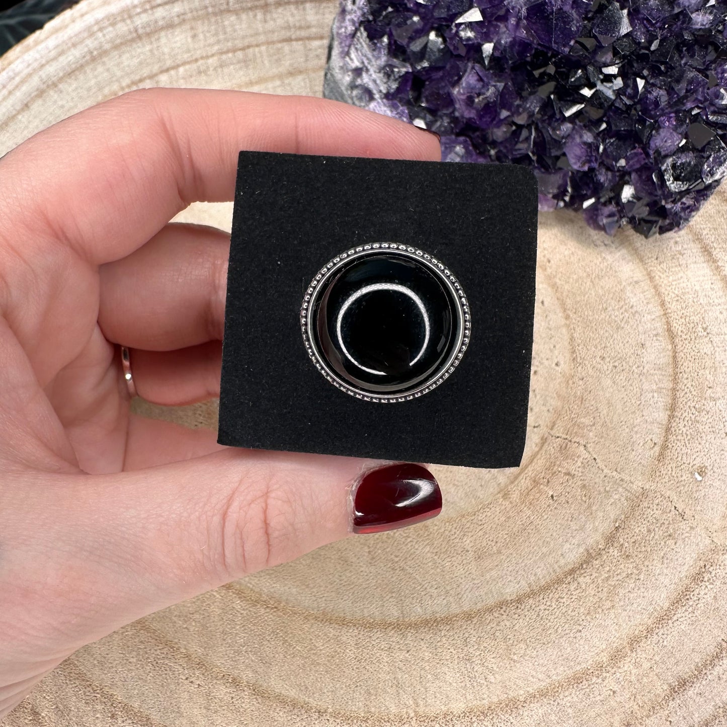 Anello Vintage in Ossidiana