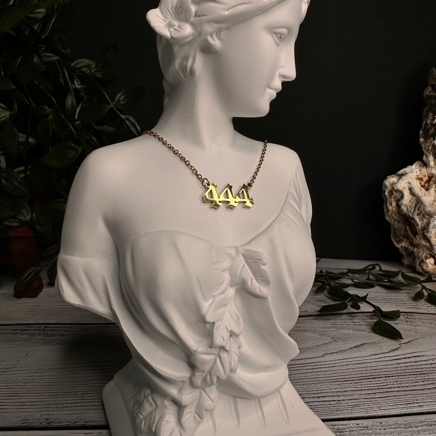 Collana Numeri Angelici (Argento/Oro) in acciaio inox