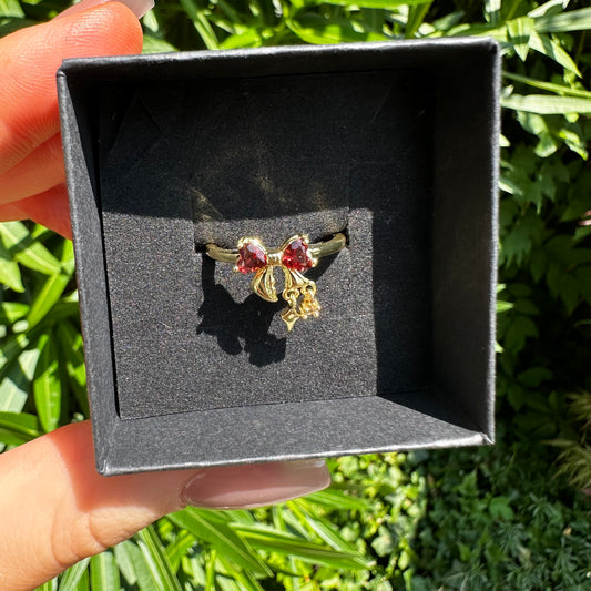 Anello Lana Gold in Granato (regolabile)